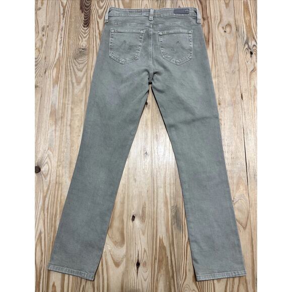 AG Adriano Goldschmied Women's Mari Crop high-rise Jeans, size 25x27, Olive - Picture 2 of 8